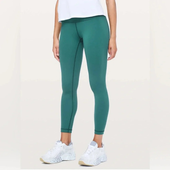 Lululemon Wunder Under Hi-Rise 7/8 Tight *25" Green Jasper Size 10 - Picture 1 of 8
